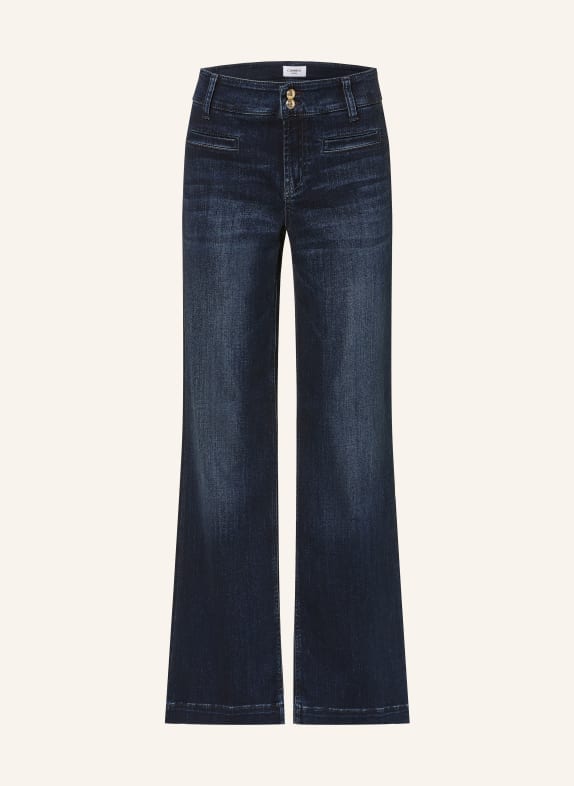 CAMBIO TESSA-jeans met uitlopende pijpen en studs 5060 soft cozy blue