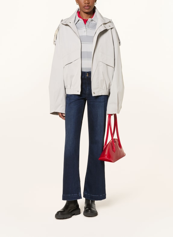 CAMBIO TESSA-jeans met uitlopende pijpen en studs 5060 soft cozy blue