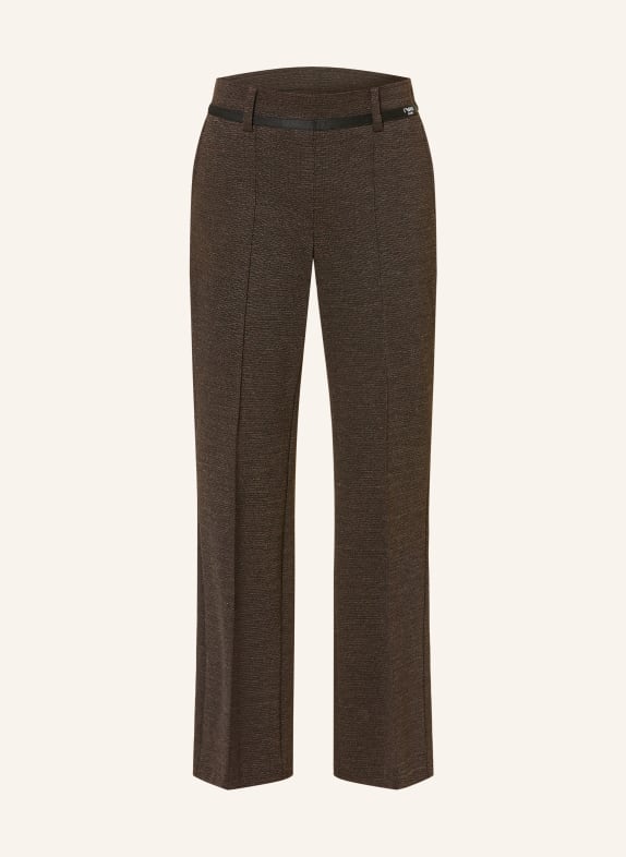 CAMBIO FRANCOISE Bootcut Pants DARK BROWN / BLACK