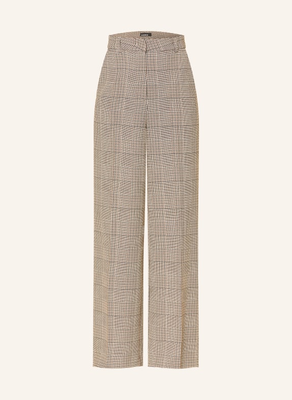 CAMBIO ALEXIS Marble Pants BEIGE / DARK BROWN / BROWN