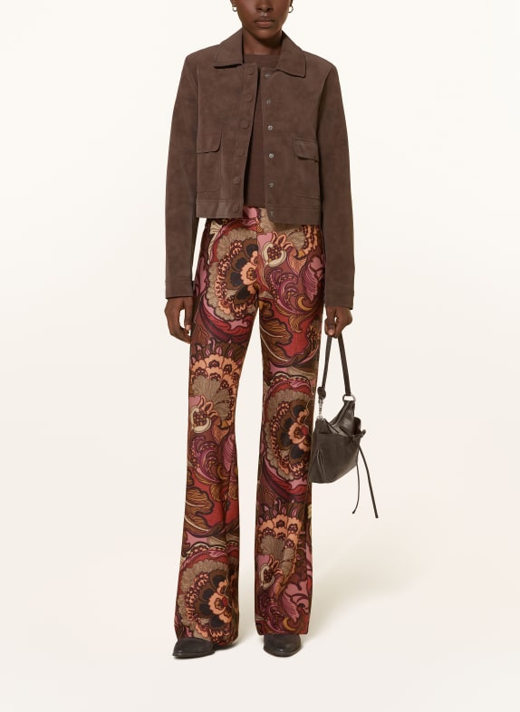 CAMBIO Broek FRANCIS BRUIN / ROSÉ / ROOD