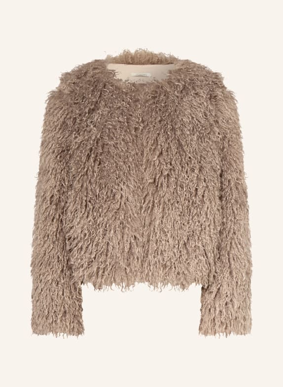 lilienfels Faux fur jacket LIGHT BROWN