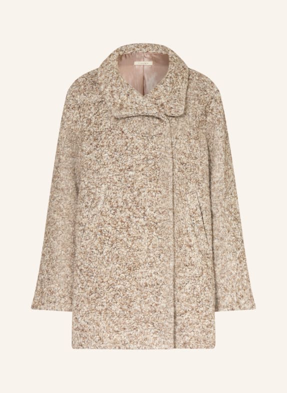 lilienfels Plush coat CREAM / BROWN