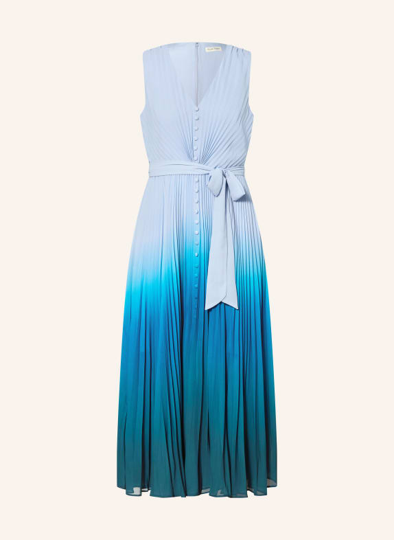 Phase Eight Kleid MIRA mit Plissees HELLBLAU / DUNKELBLAU / BLAU