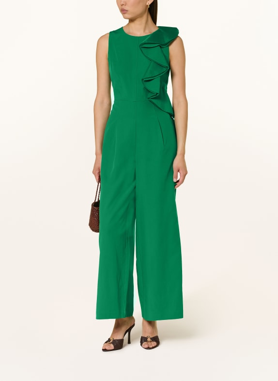 Phase Eight Jumpsuit JILLIAN met volants GROEN