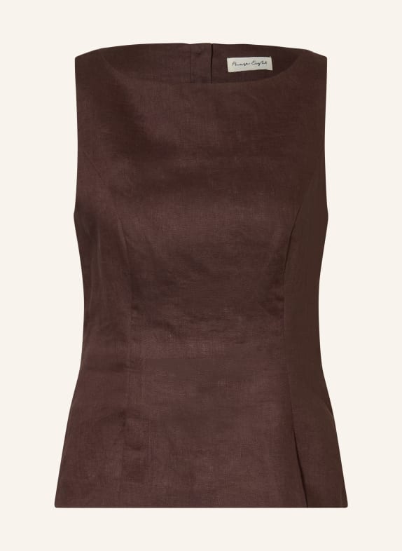 Phase Eight Leinentop ISABELLE DUNKELBRAUN