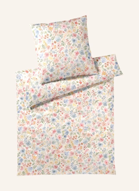 elegante Linge de lit GENTLE CRÈME / ROSE / BLEU CLAIR