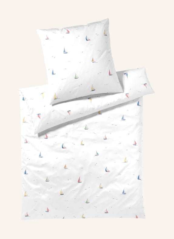 elegante Linge de lit SAIL AWAY BLANC / ROUGE / BLEU CLAIR