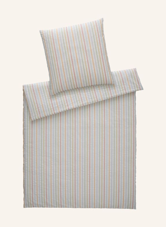 elegante Linge de lit PAULA BLANC / ROUGE / BLEU CLAIR