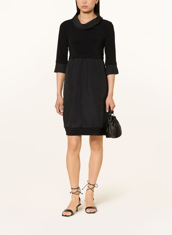 Joseph Ribkoff Robe à manches 3/4 dans un mélange de matières NOIR