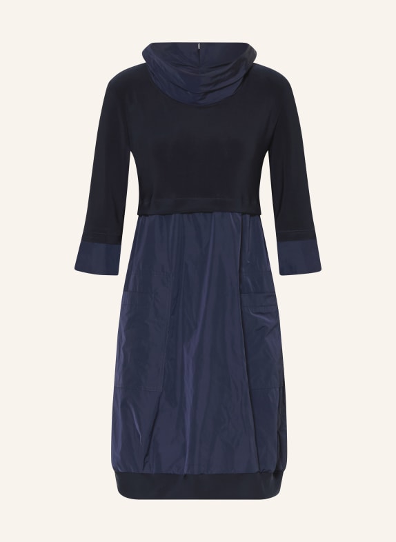 Joseph Ribkoff 3/4-sleeve dress in a mix of fabrics DARK BLUE