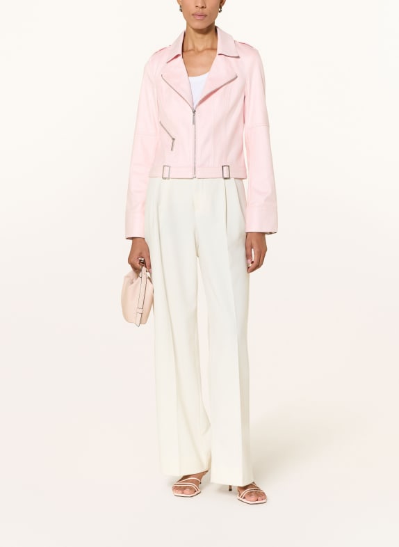 Joseph Ribkoff Jacke in Lederoptik HELLROSA