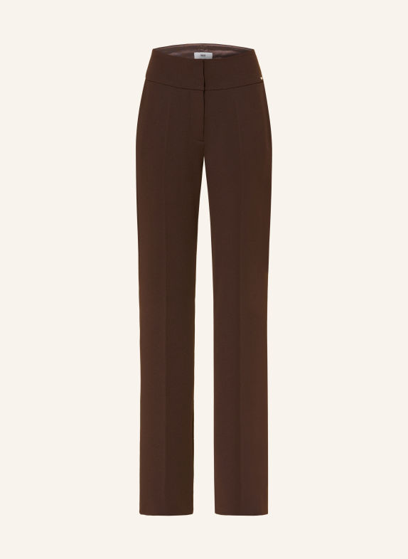 CINQUE Marlenehose CISALT aus Jersey DUNKELBRAUN