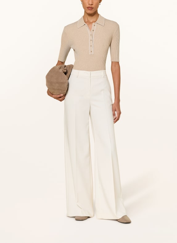 CINQUE Gebreid poloshirt CIELBO BEIGE / GOUD