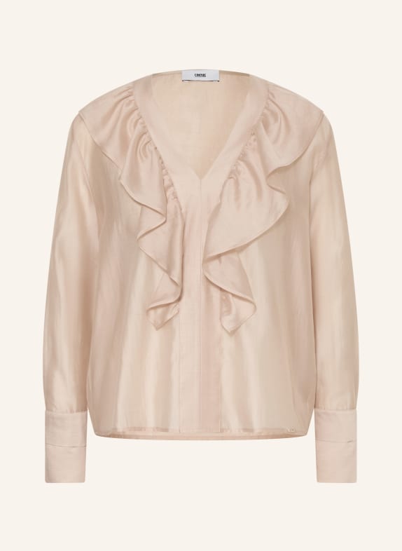 CINQUE Blusenshirt CIPIERA mit Rüschen BEIGE