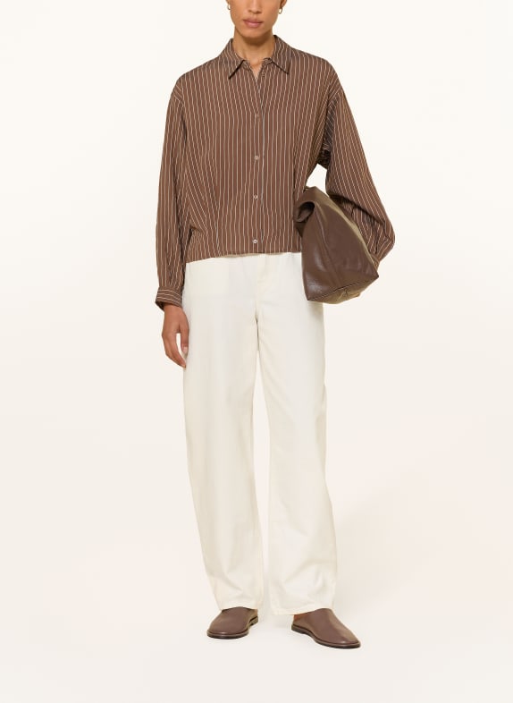 CINQUE Overhemdblouse CITERNO BRUIN / WIT