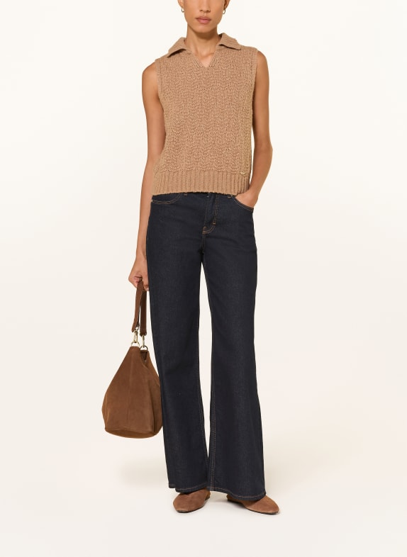 CINQUE Vest CIJARU CAMEL