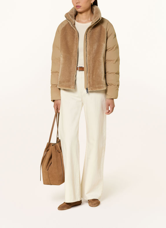 CINQUE CITAMI Jacket in a mix of materials CAMEL