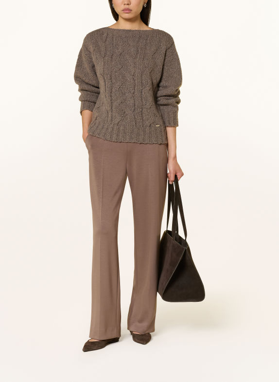 CINQUE Marlene-broek CISILASSO van jersey TAUPE