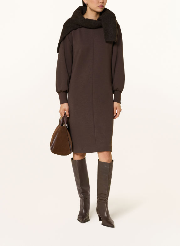 CINQUE Robe en jersey CIINORA MARRON FONCÉ