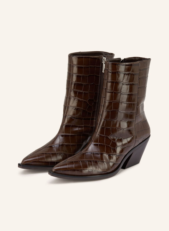 CARRANO Cowboylaarzen MARRON FONCÉ