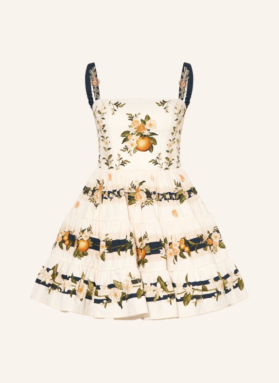 Agua by Agua Bendita Kleid LIMA WEISS / ORANGE / GRÜN