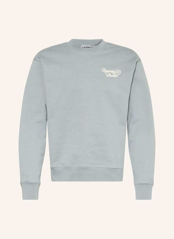 REGARDS Sweatshirt FLOWER ICON '26 HELLBLAU / CREME