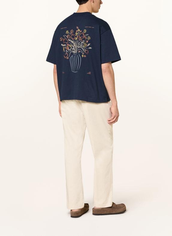 REGARDS T-Shirt BOUQUET DARK BLUE / ORANGE / YELLOW