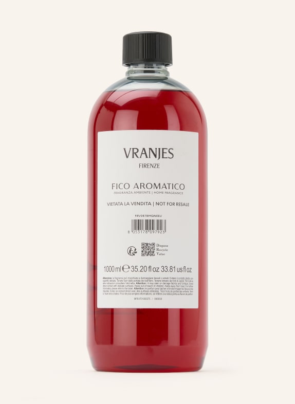 Dr. Vranjes Navulling voor kamergeur FICO AROMATICO WIT / ROOD / ZWART