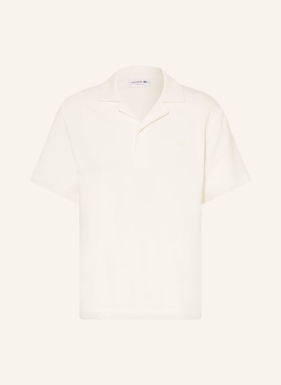 LACOSTE Knit polo shirt WHITE