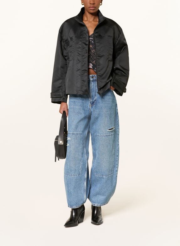 ALLSAINTS Kurtka oversize LUELLAH CZARNY