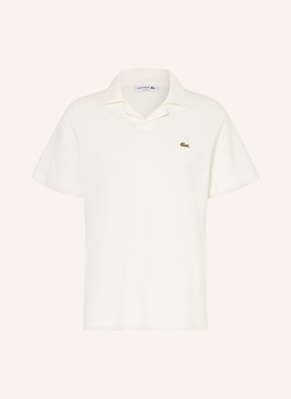 LACOSTE Classic Fit Piqué Polo Shirt WHITE