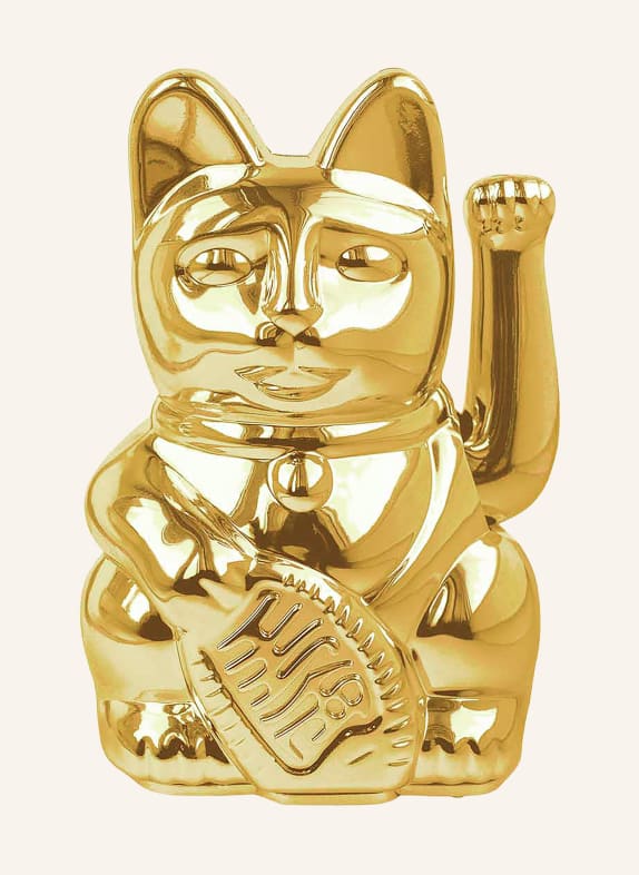 DONKEY Dekofigur LUCKY CAT GOLD