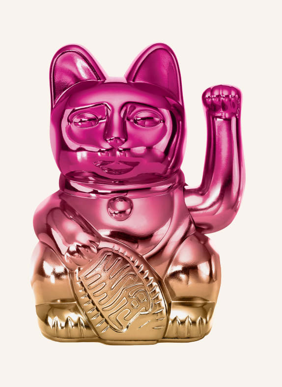 DONKEY Dekofigur LUCKY CAT PLAYER TWO FUCHSIA