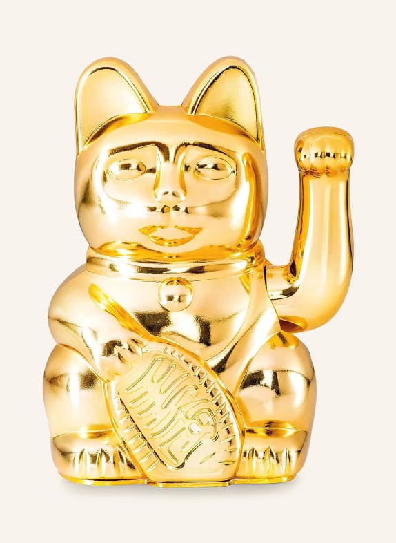 DONKEY Dekofigur LUCKY CAT GOLD