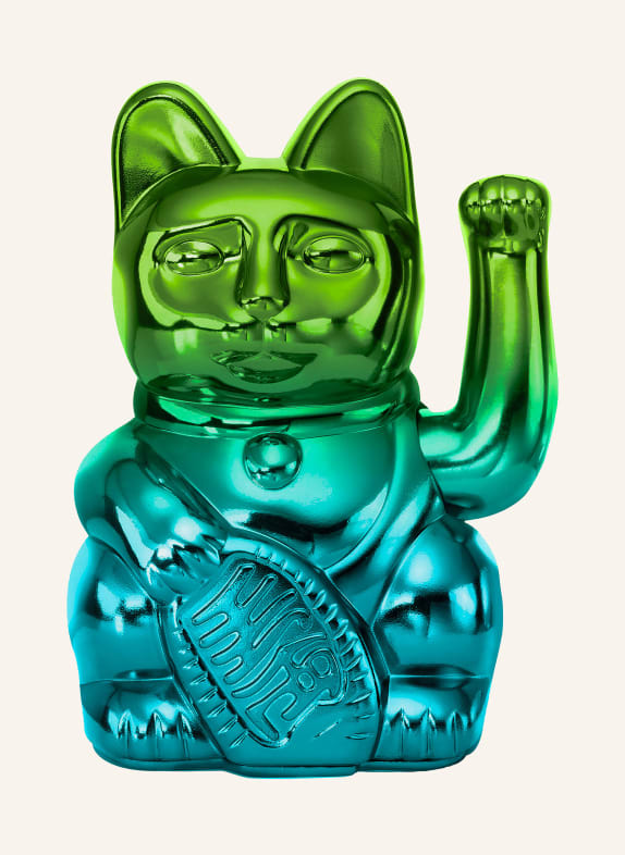 DONKEY Dekofigur LUCKY CAT PLAYER THREE GRÜN / MINT