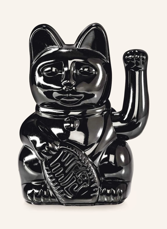 DONKEY LUCKY CAT Decorative Figurine BLACK