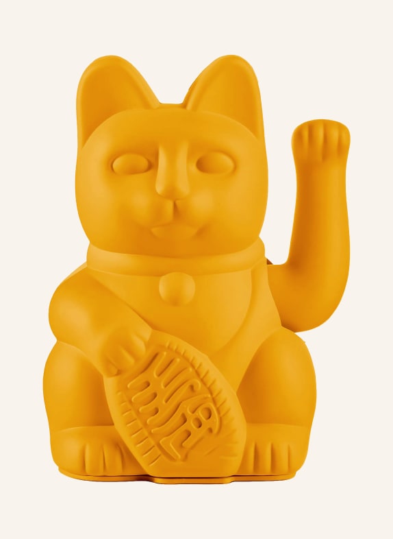 DONKEY Dekofigur LUCKY CAT DUNKELGELB