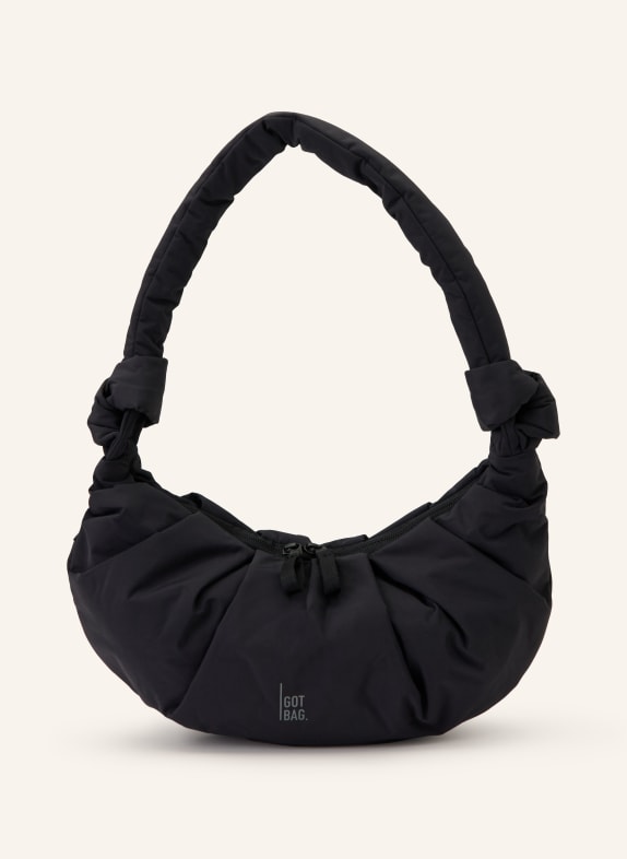 GOT BAG Taška přes rameno PLEAT MOON BACK SMALL ČERNÁ