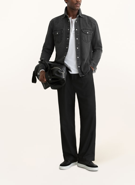 REISS Jeans-overshirt FINLEY ZWART