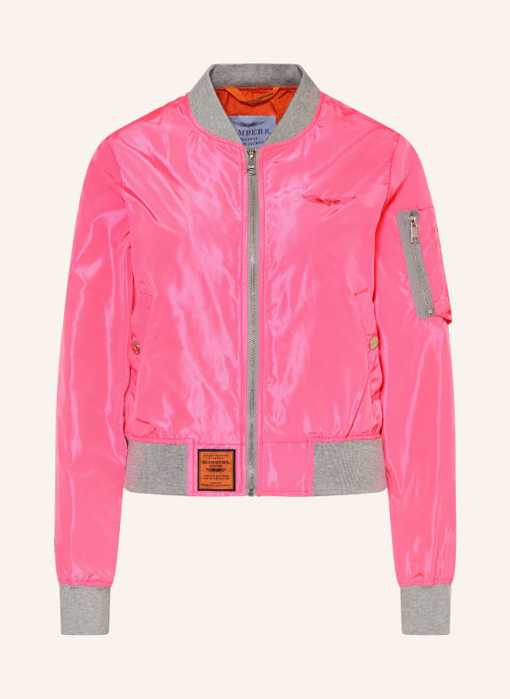 BOMBERS ORIGINAL Bunda NEONOVĚ RŮŽOVÁ