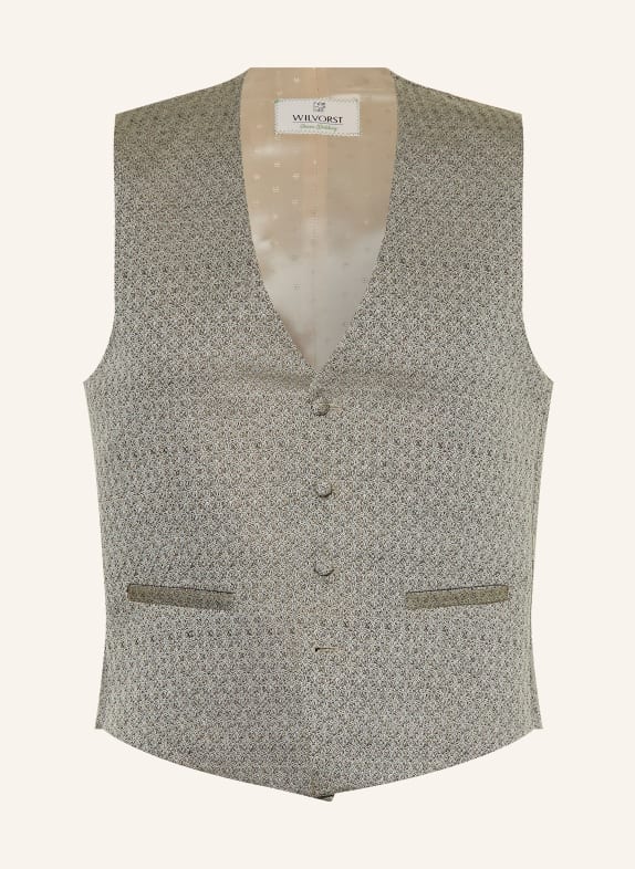 WILVORST Anzugweste Extra Slim Fit 042 Khaki gem.