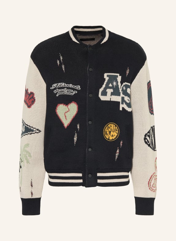 ALLSAINTS Svetr ČERNÁ / REŽNÁ / ČERVENÁ