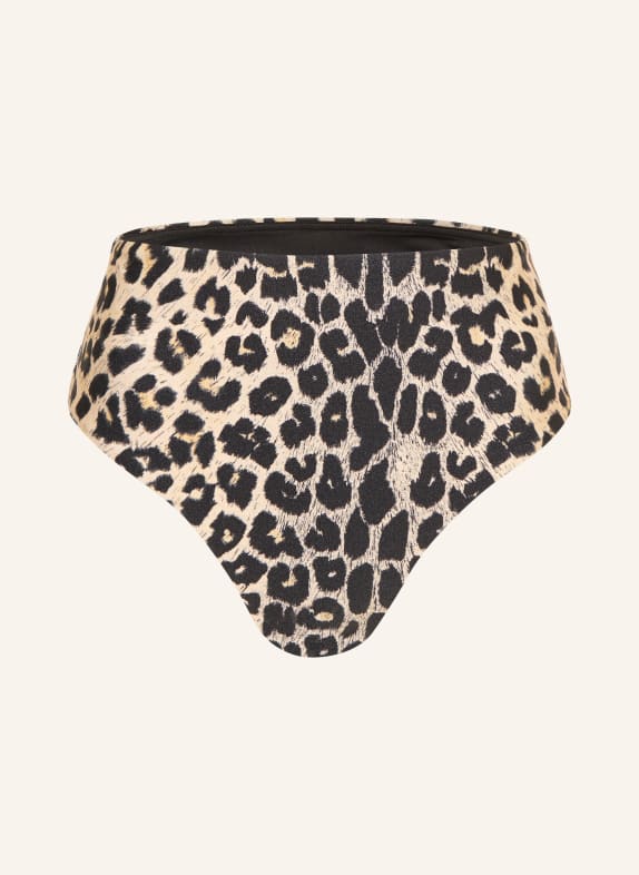 ALLSAINTS High-Waist-Bikini-Hose TALARIA BEIGE / SCHWARZ