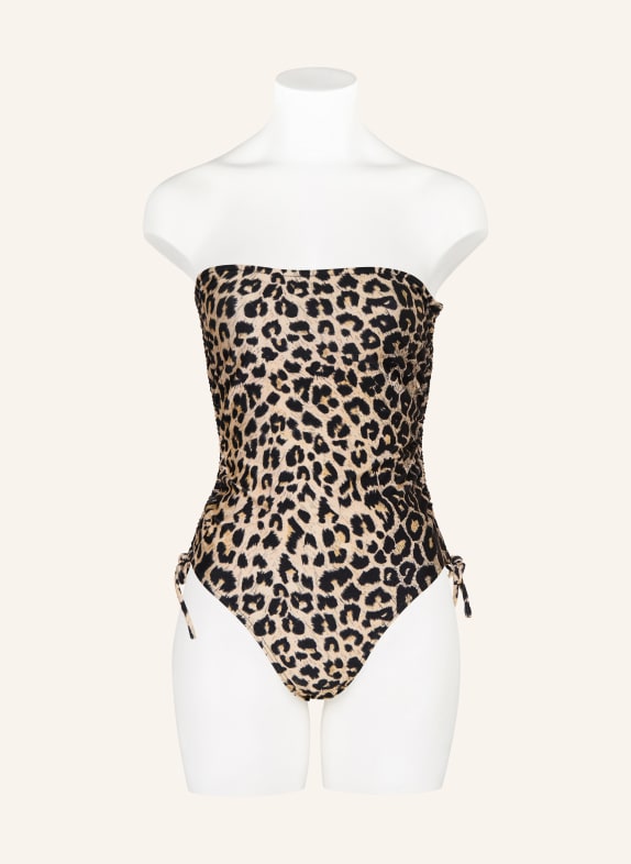 ALLSAINTS Bandeau-badpak COURT LICHTBRUIN / ZWART