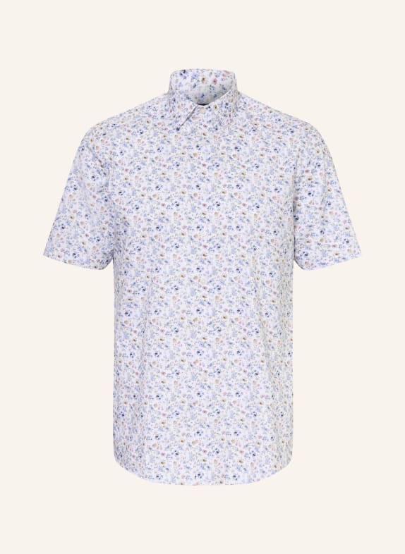 OLYMP Kurzarm-Hemd Luxor comfort fit WEISS / HELLROSA / HELLBLAU