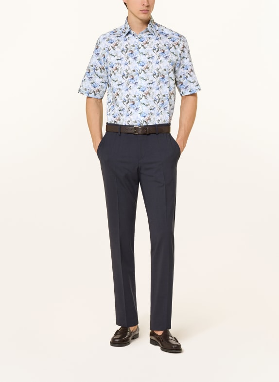 OLYMP Kurzarm-Hemd Luxor comfort fit HELLBLAU / GRÜN / WEISS
