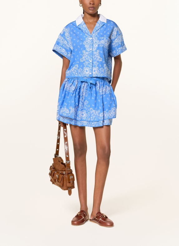 maje Skort HELLBLAU / WEISS