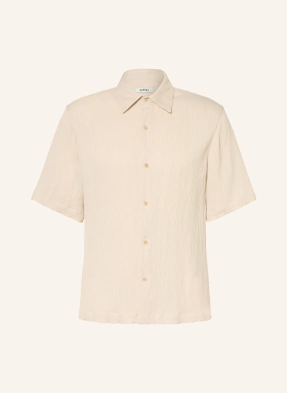 SANDRO Kurzarm-Hemd Regular Fit BEIGE