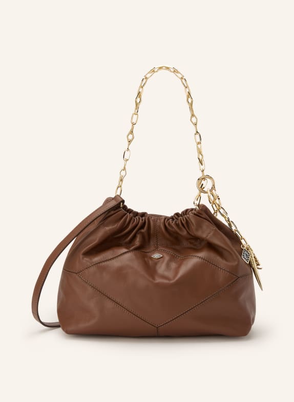 ba&sh Umhängetasche JUNE MINI BRAUN / GOLD